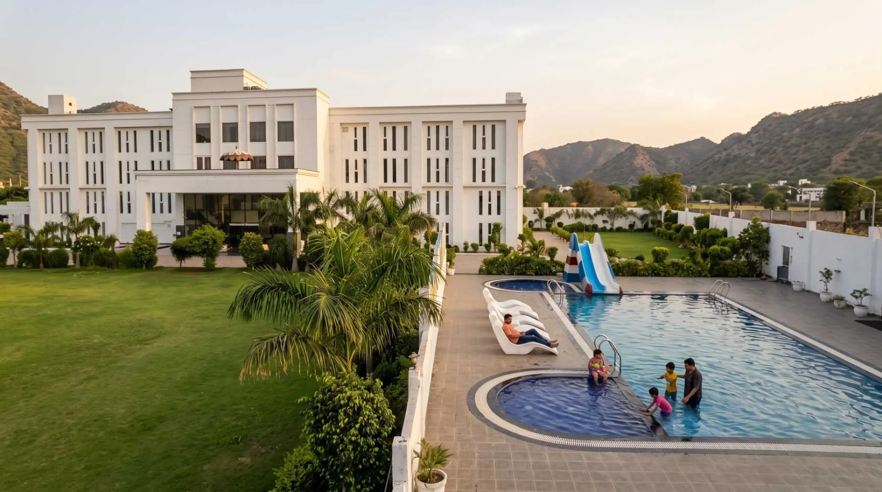 Family-Friendly Resort in Alwar with Swimming Pool, Kids Zone & Comfortable Rooms